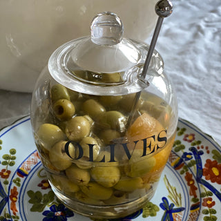 Olive Serving Jar
