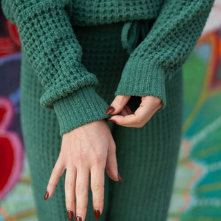 Green Cozy Chenille Top
