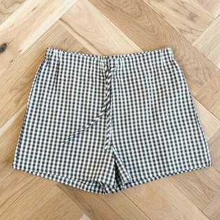 Easy Gingham Shorts Timber/Collagen