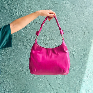 Cactus Flower Madison Leather Shoulder Bag