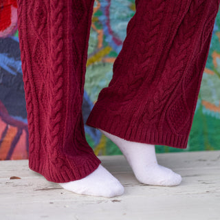 Red Cozy Chenille Pant