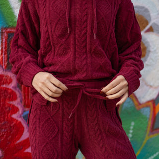 Red Cozy Chenille Pant