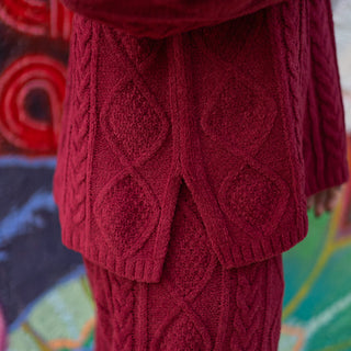 Red Cozy Chenille Hoodie