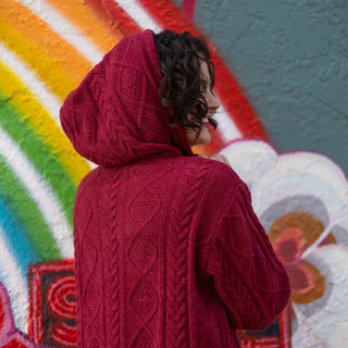 Red Cozy Chenille Hoodie
