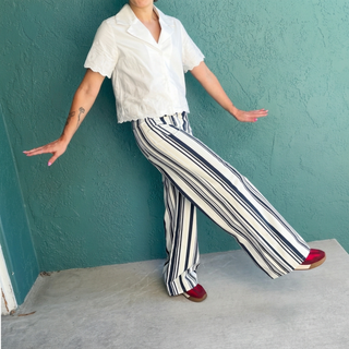 Marine Full Length Jean Sail Stripe