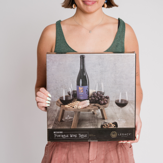 Mesavino Portable Wine Table Box