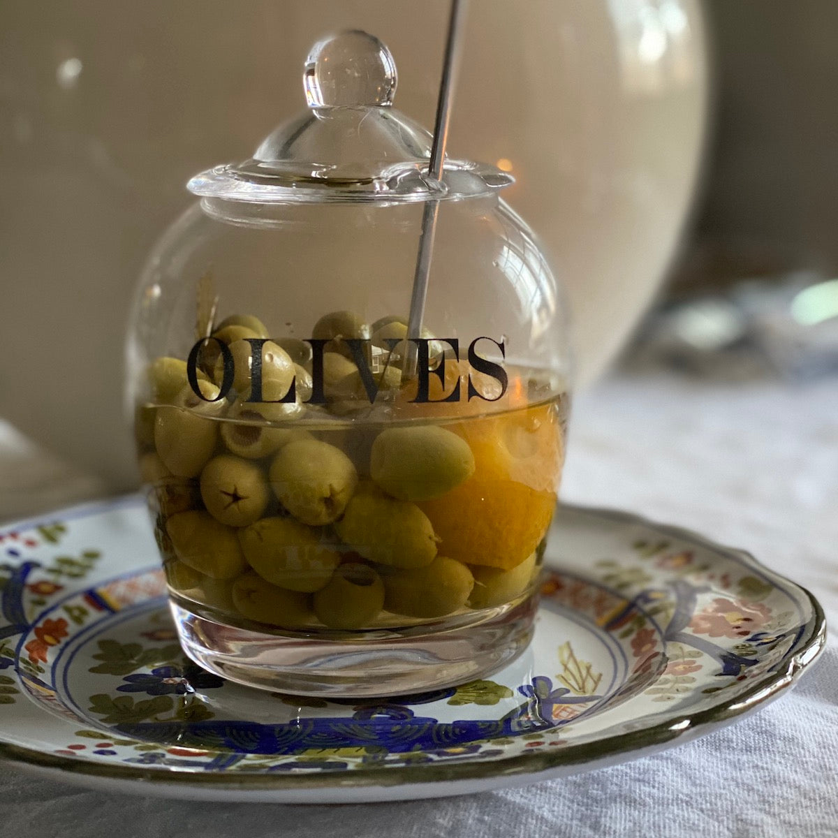 Olive Serving Jar